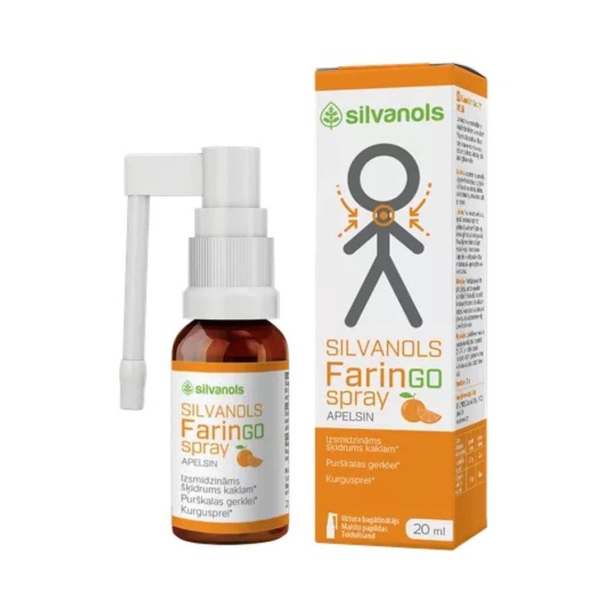 FARINGOSPRAY apelsīnu sprejs, 20 ml - Produkta attēls