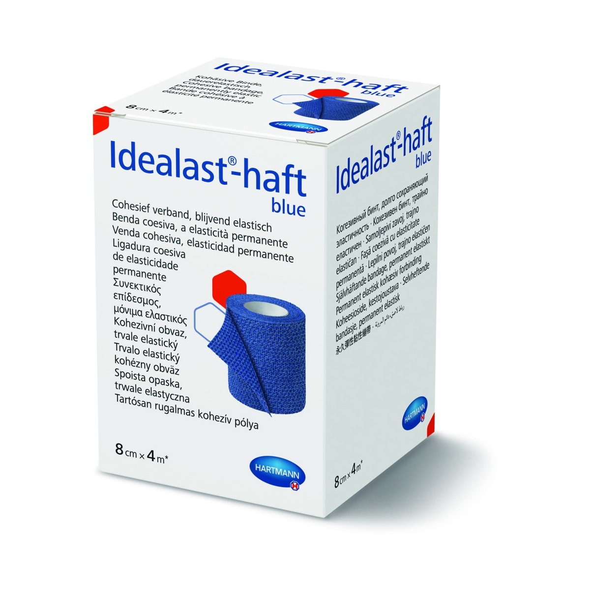 IDEALAST-HAFT elastīga saite (zila), 8 cm x 4 m - Produkta attēls