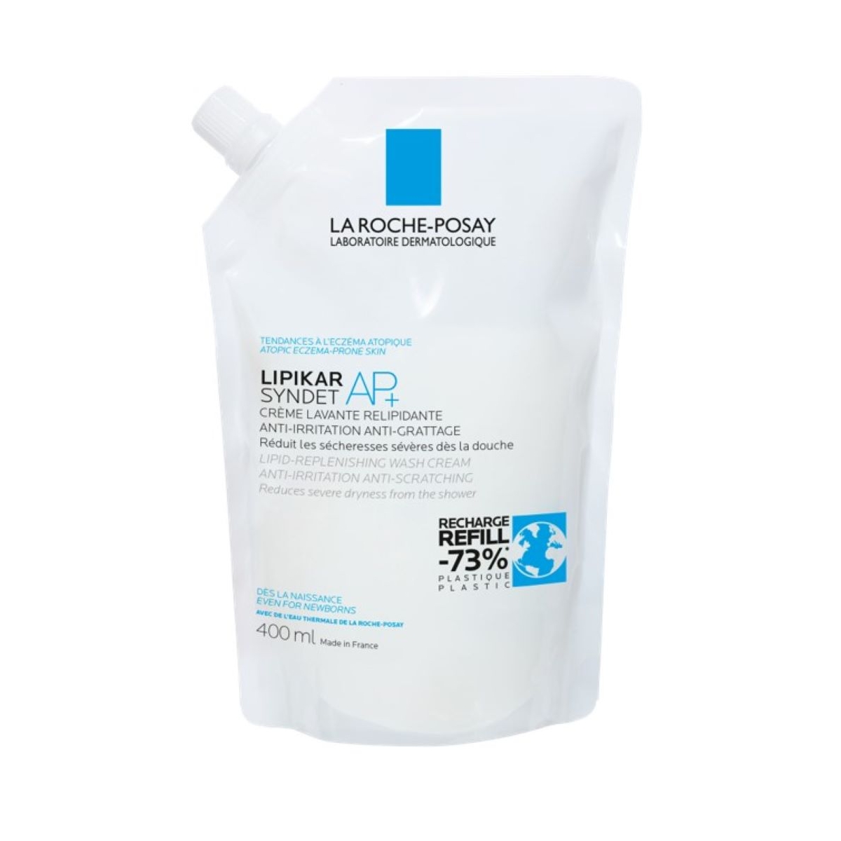 LA ROCHE-POSAY Lipikar Syndet AP+ mazgāšanas krēms (uzp.iep.), 400 ml - Produkta attēls