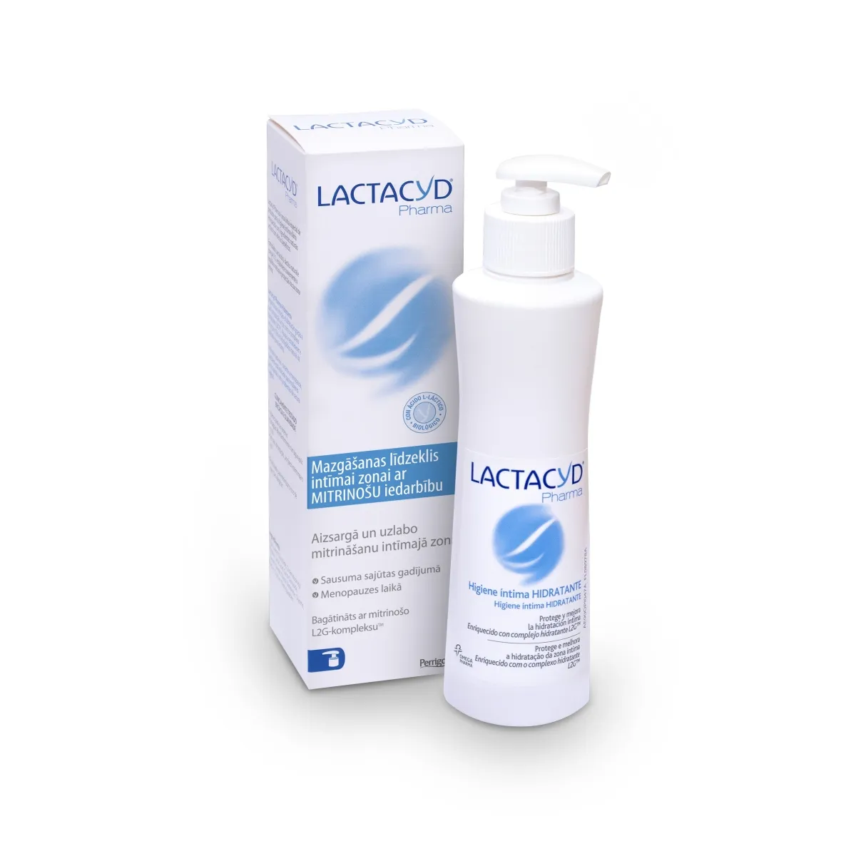 LACTACYD Pharma Hydratant mazgāšanas līdzeklis intīmai zonai, 250 ml - Produkta attēls