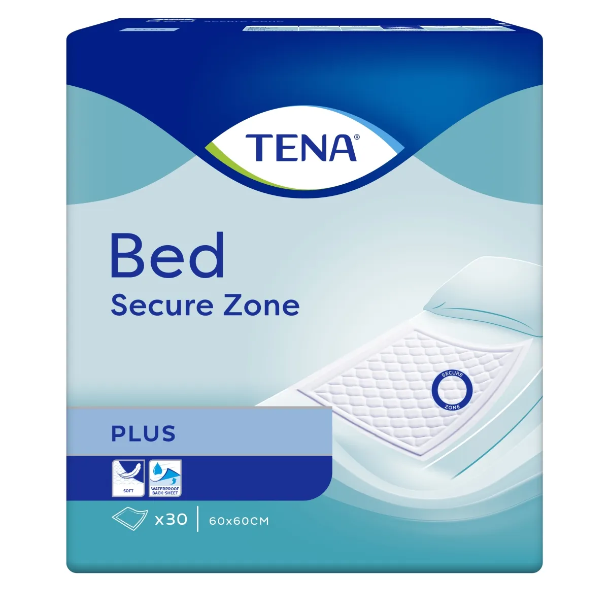 TENA Bed Plus paladziņi 60x60cm, 30 gab. - Produkta attēls