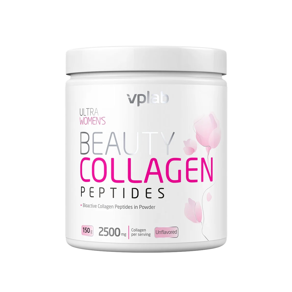 VPLAB Beauty Collagen Peptides pulveris, 150 g - Produkta attēls