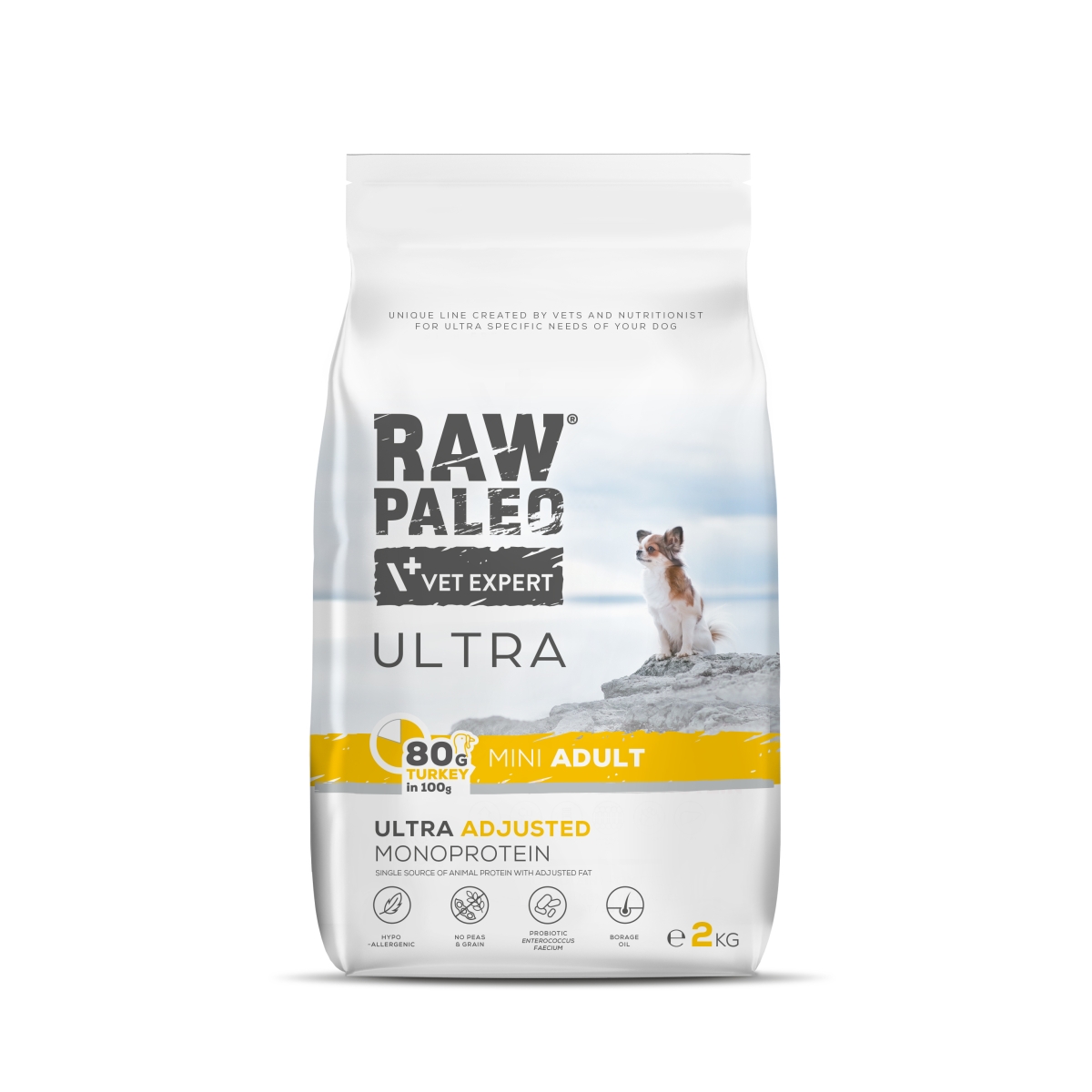RAW PALEO ULTRA SUŅU SAUSĀ B MINI TĪTARS 2KG - Produkta attēls