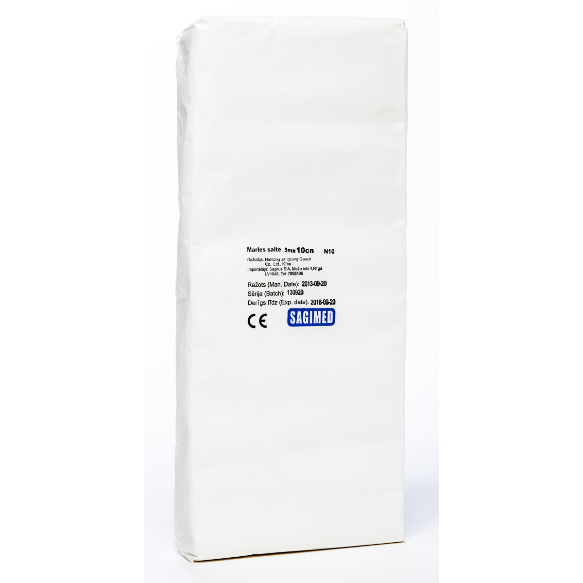 SAITE MARLES NESTERILA 5Mx10CM N10 (ĶĪNA) - Produkta attēls