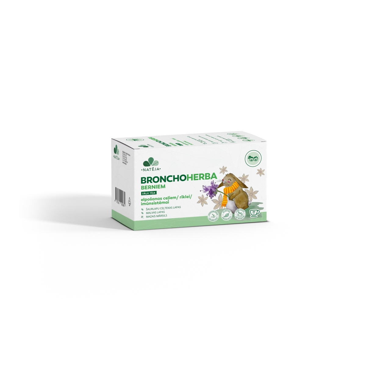 NATĒJA Bronchoherba Bērniem, zāļu tēja, N20 - Produkta attēls