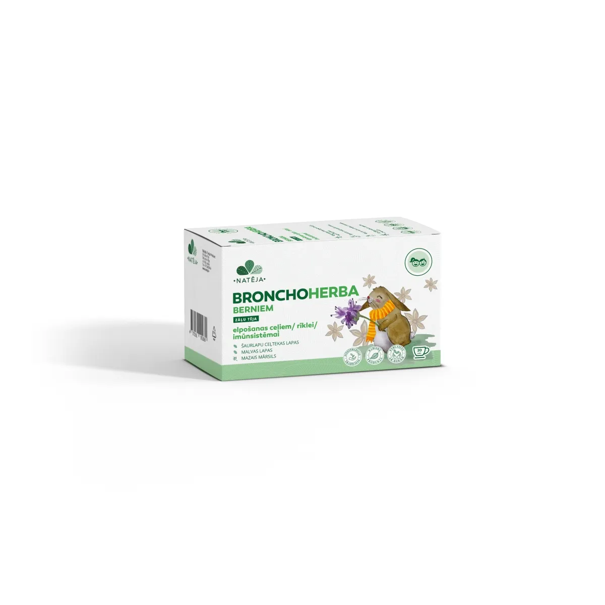 NATĒJA Bronchoherba Bērniem, zāļu tēja, N20 - Produkta attēls