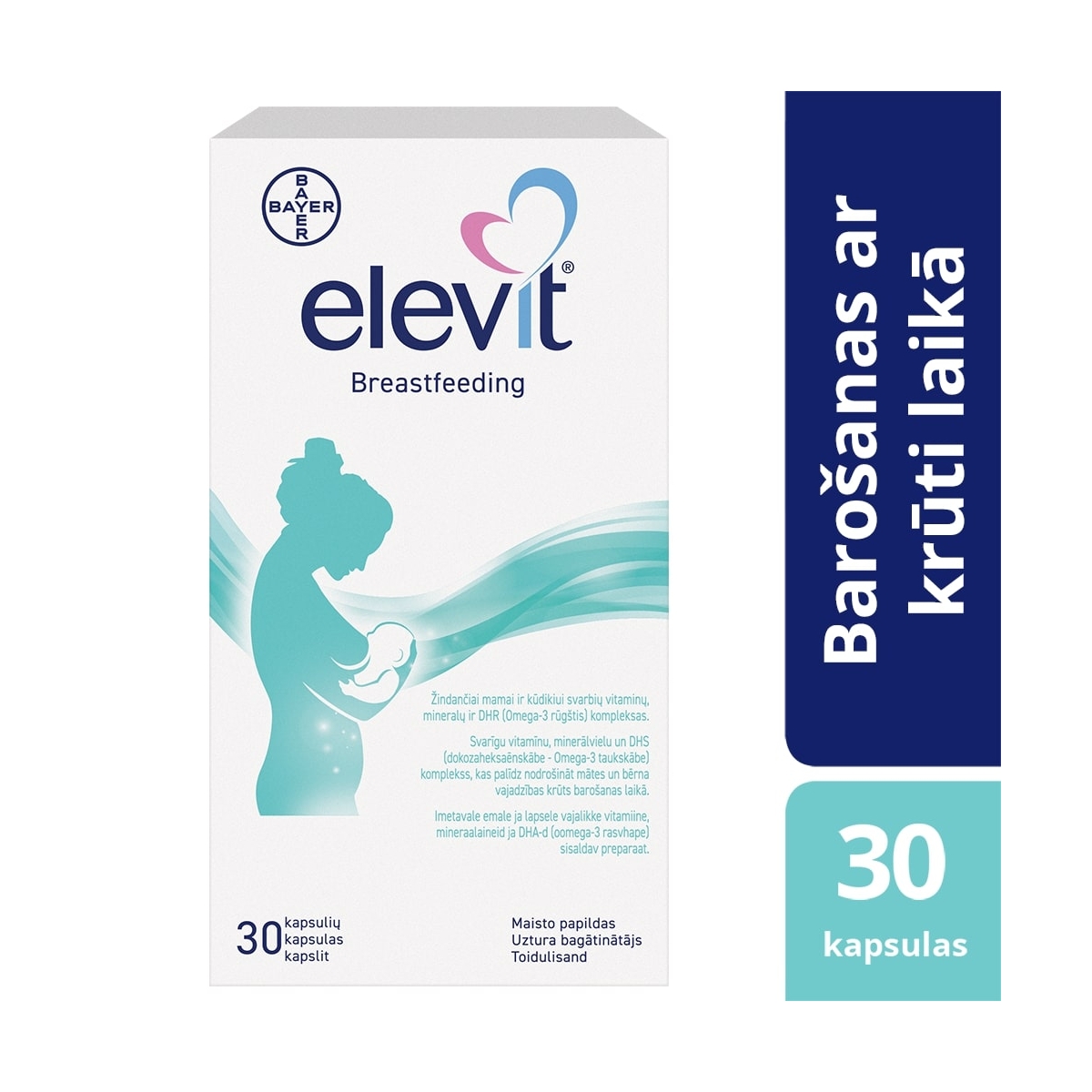 ELEVIT Breastfeeding kapsulas, 30gab - Produkta attēls 1