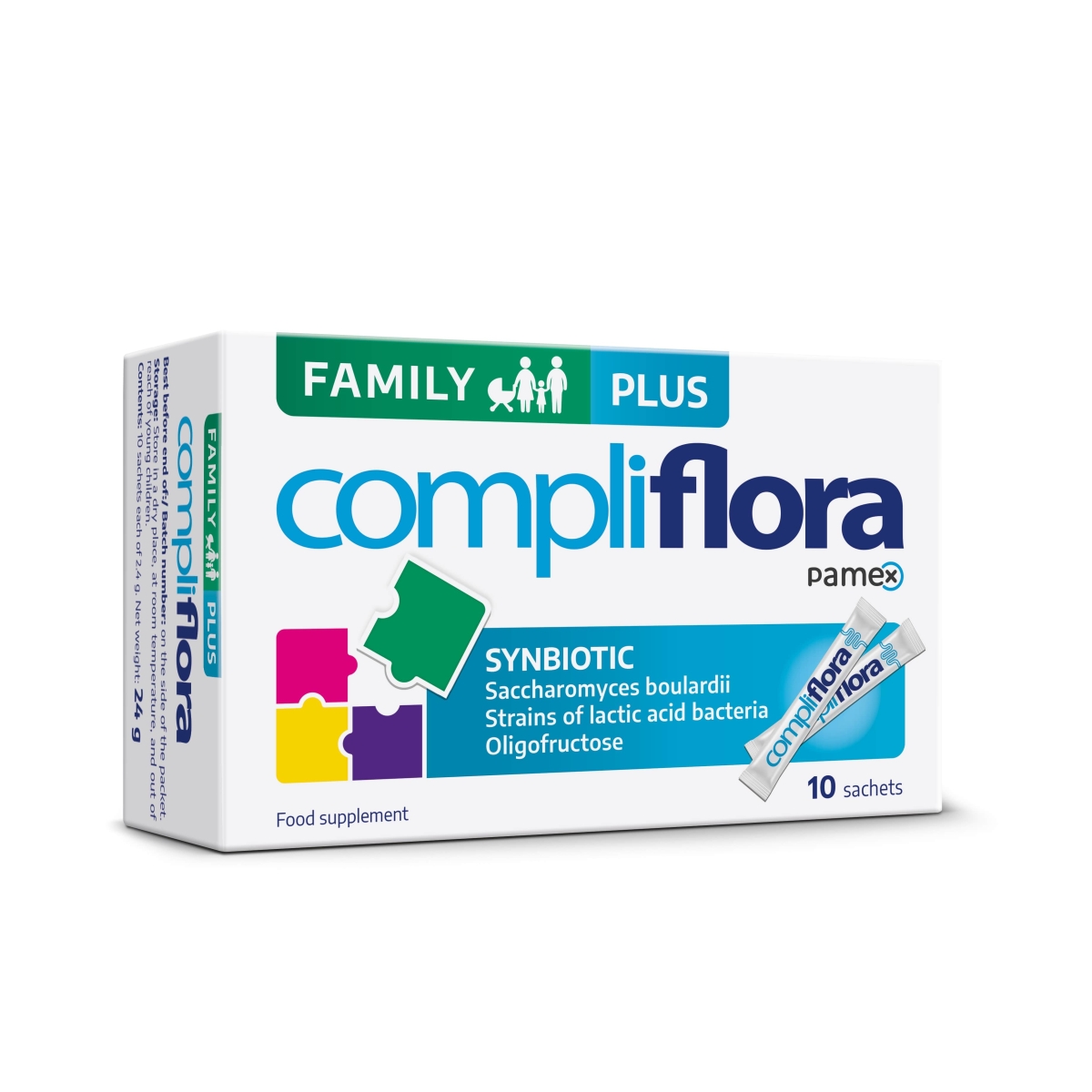 COMPLIFLORA Family+ pulveris, 10 gab. - Produkta attēls