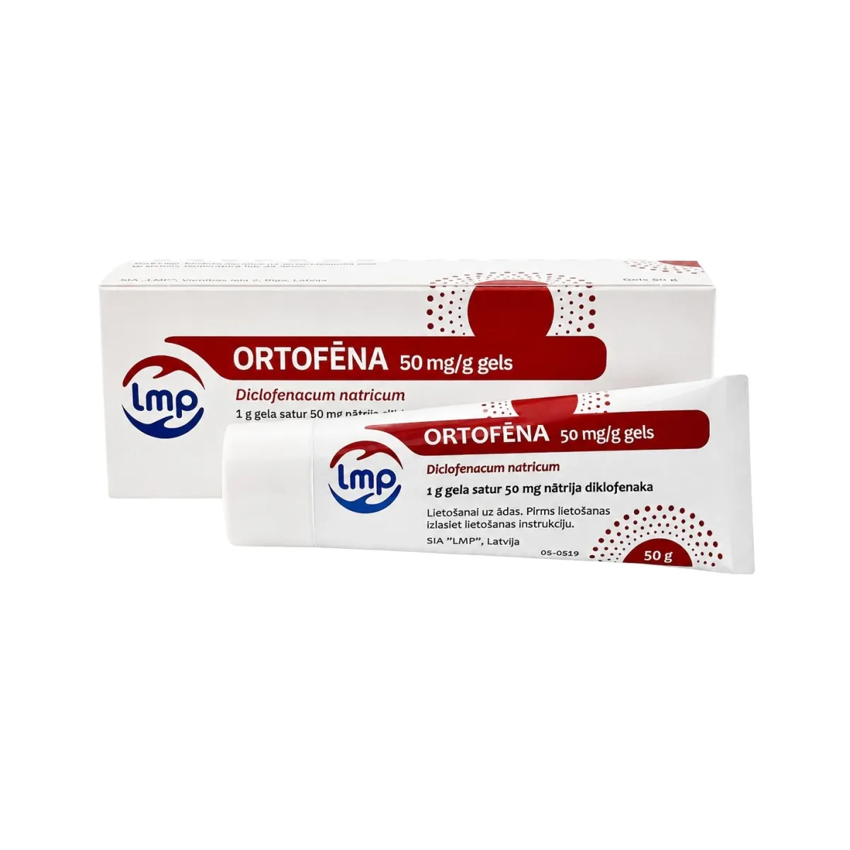 ORTOFĒNA 50MG/G GELS 50G - Produkta attēls
