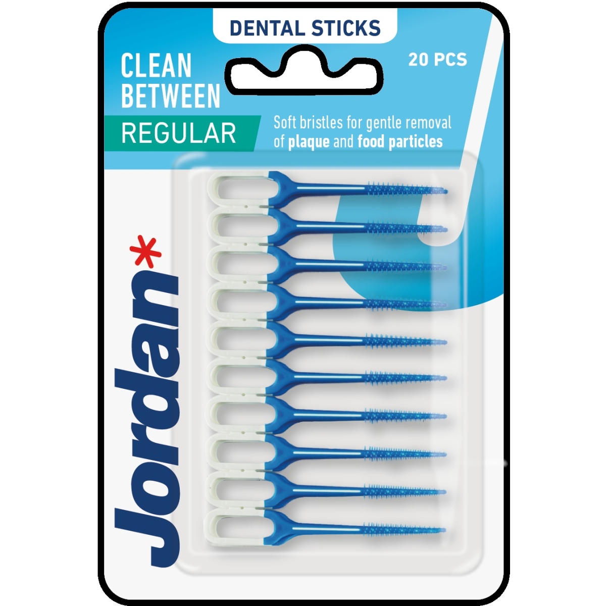 JORDAN  "Clean Between" gumijas starpzobu birstītes (20 gab.) - Produkta attēls