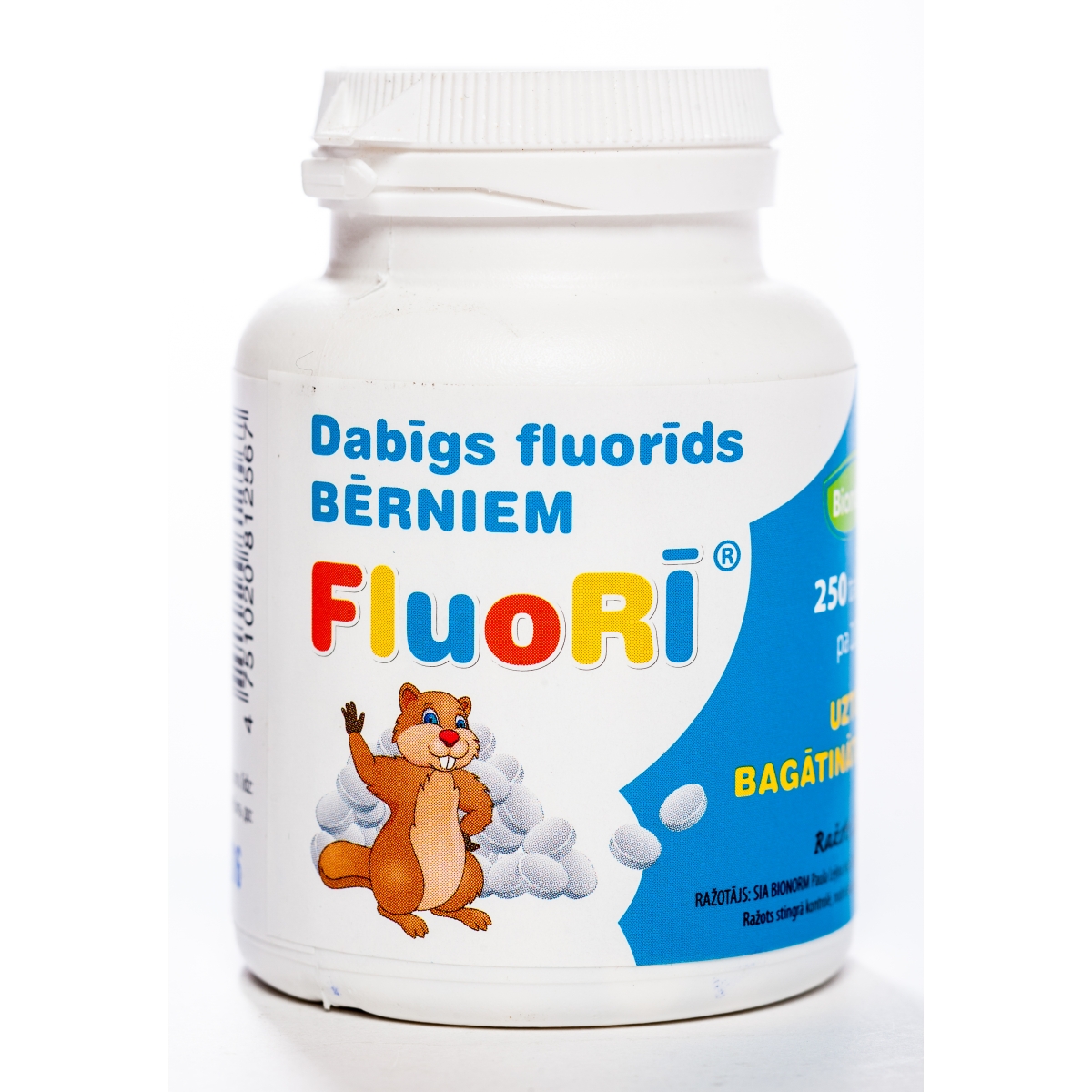 FLUORĪ 220 mg tabletes, 250 gab. - Produkta attēls