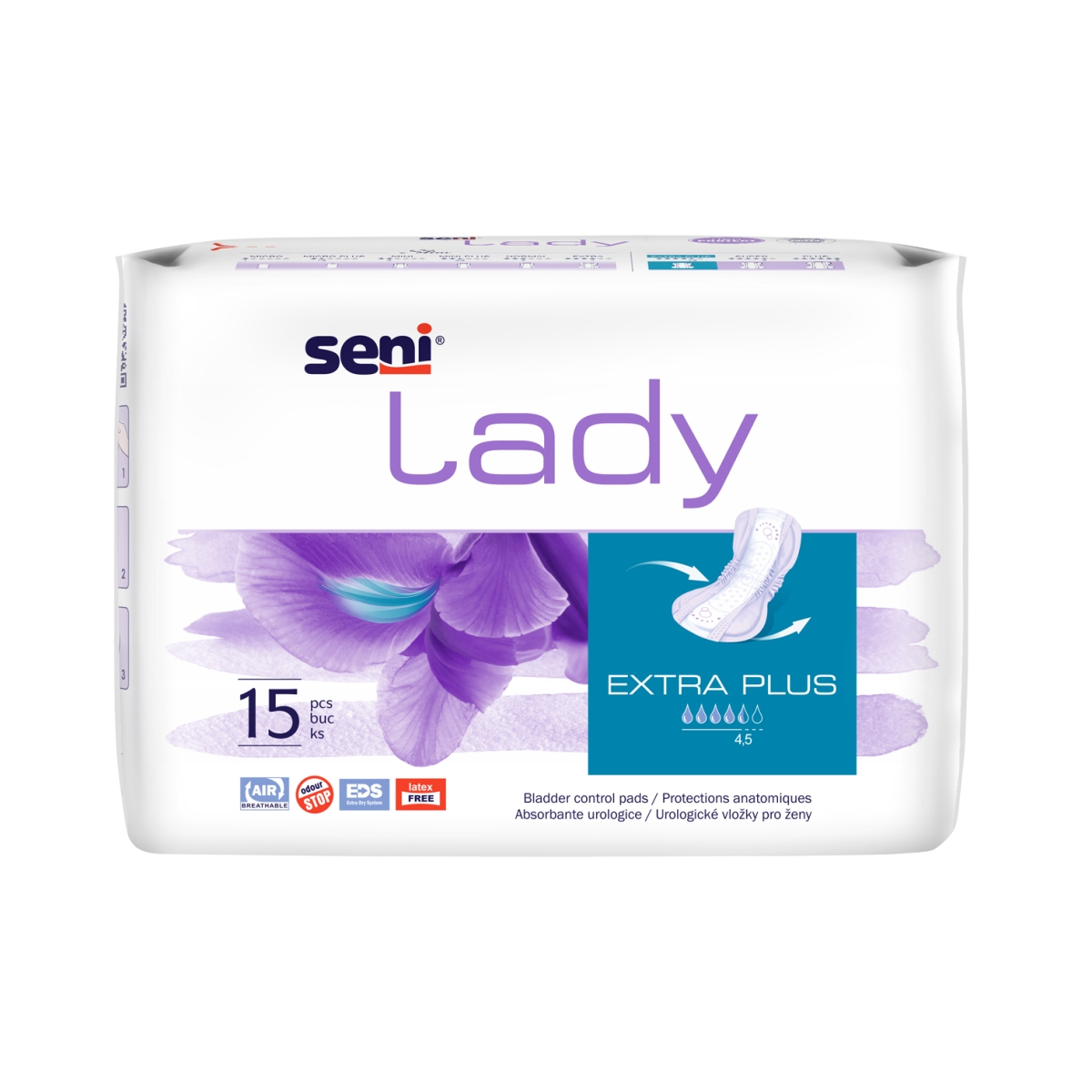 SENI LADY Extra Plus uroloģiskie ieliktņi, 15 gab. - Produkta attēls