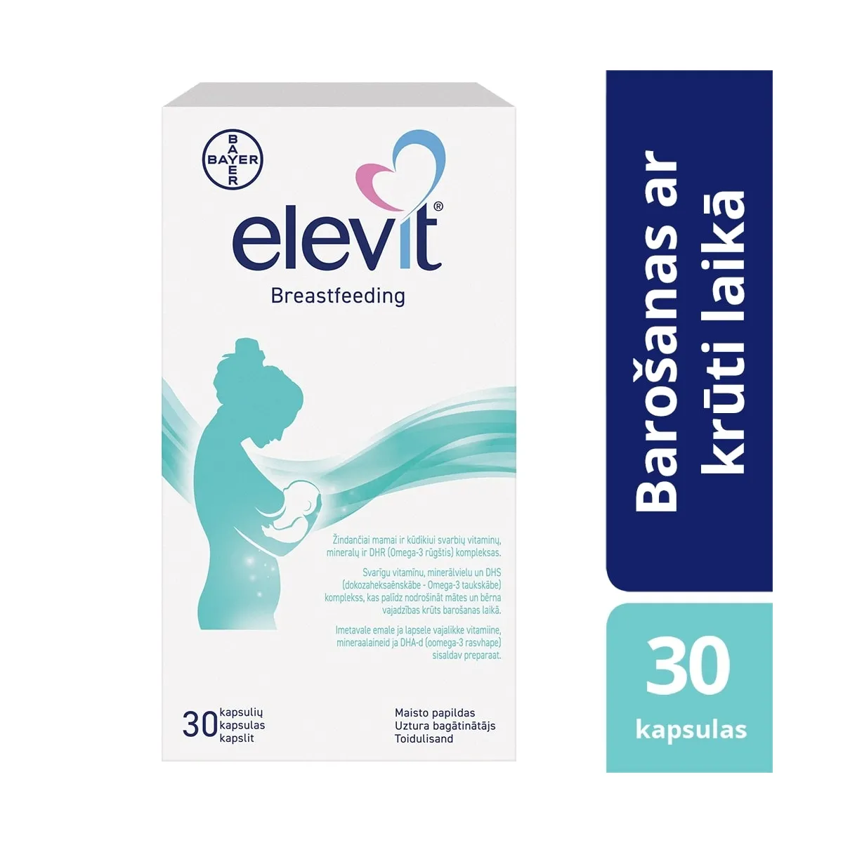 ELEVIT Breastfeeding kapsulas, 30gab - Produkta attēls