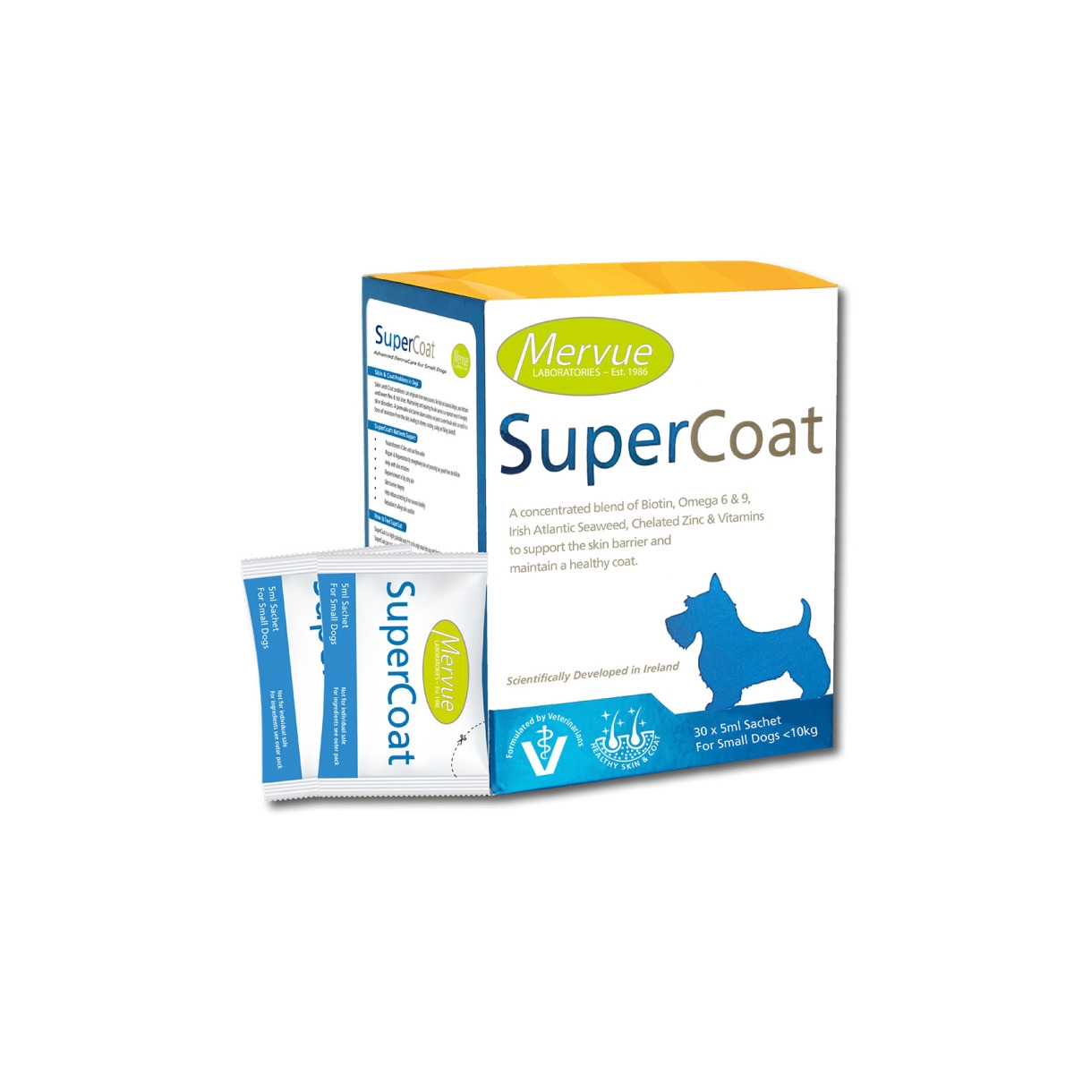 SUPERCOAT SMALL BREED 5ML N30 SUŅIEM (<10KG) - Produkta attēls