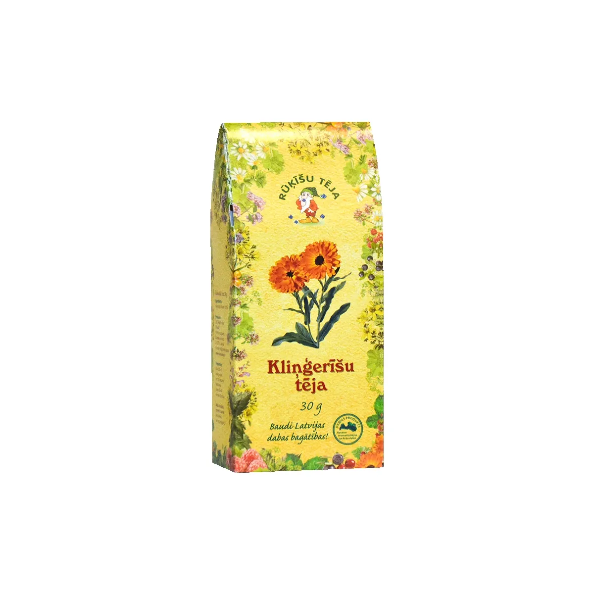 RŪĶĪŠU TĒJA KLIŅĢERĪŠU 30G - Produkta attēls