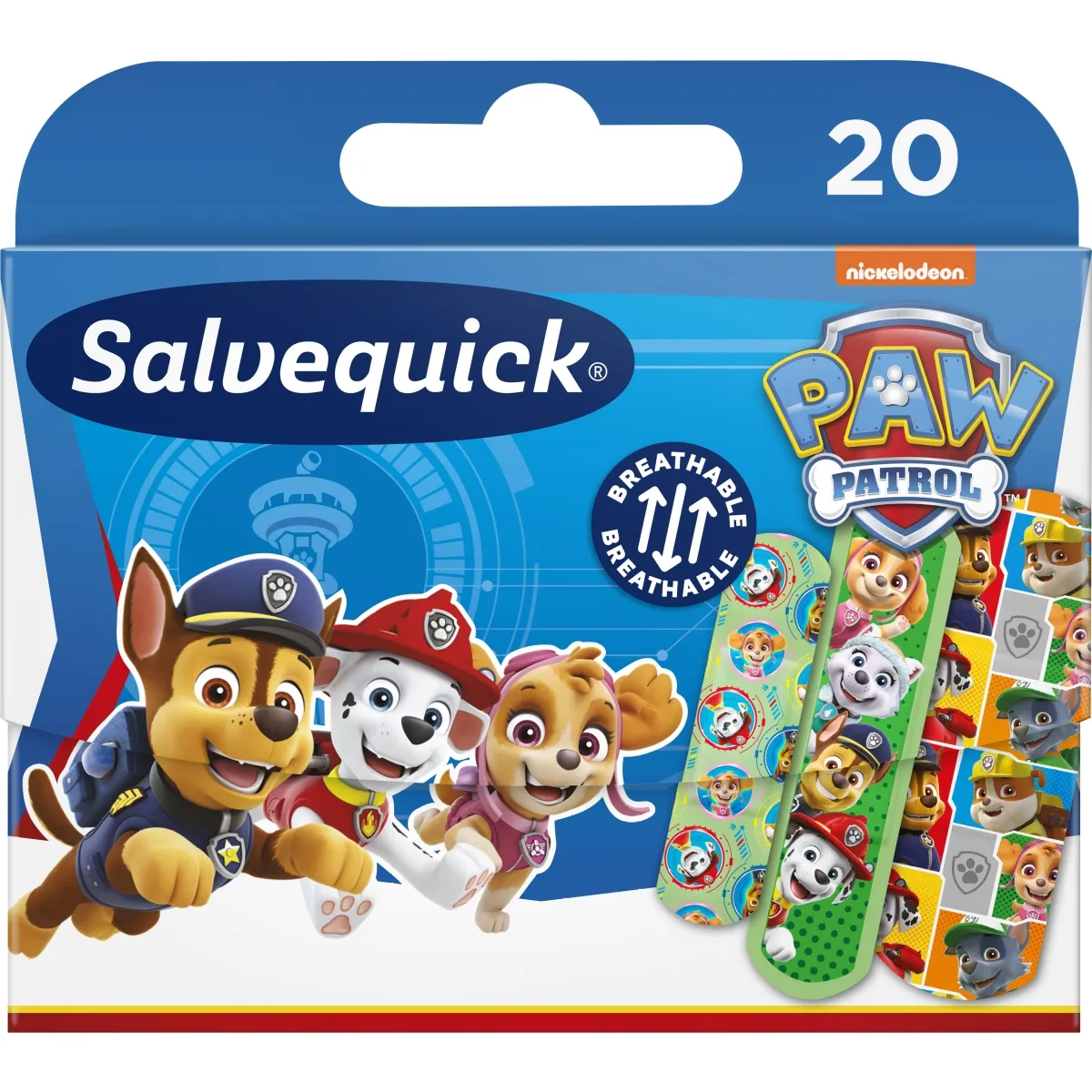 SALVEQUICK Paw Patrol plāksteri bērniem, 20 gab. - Produkta attēls