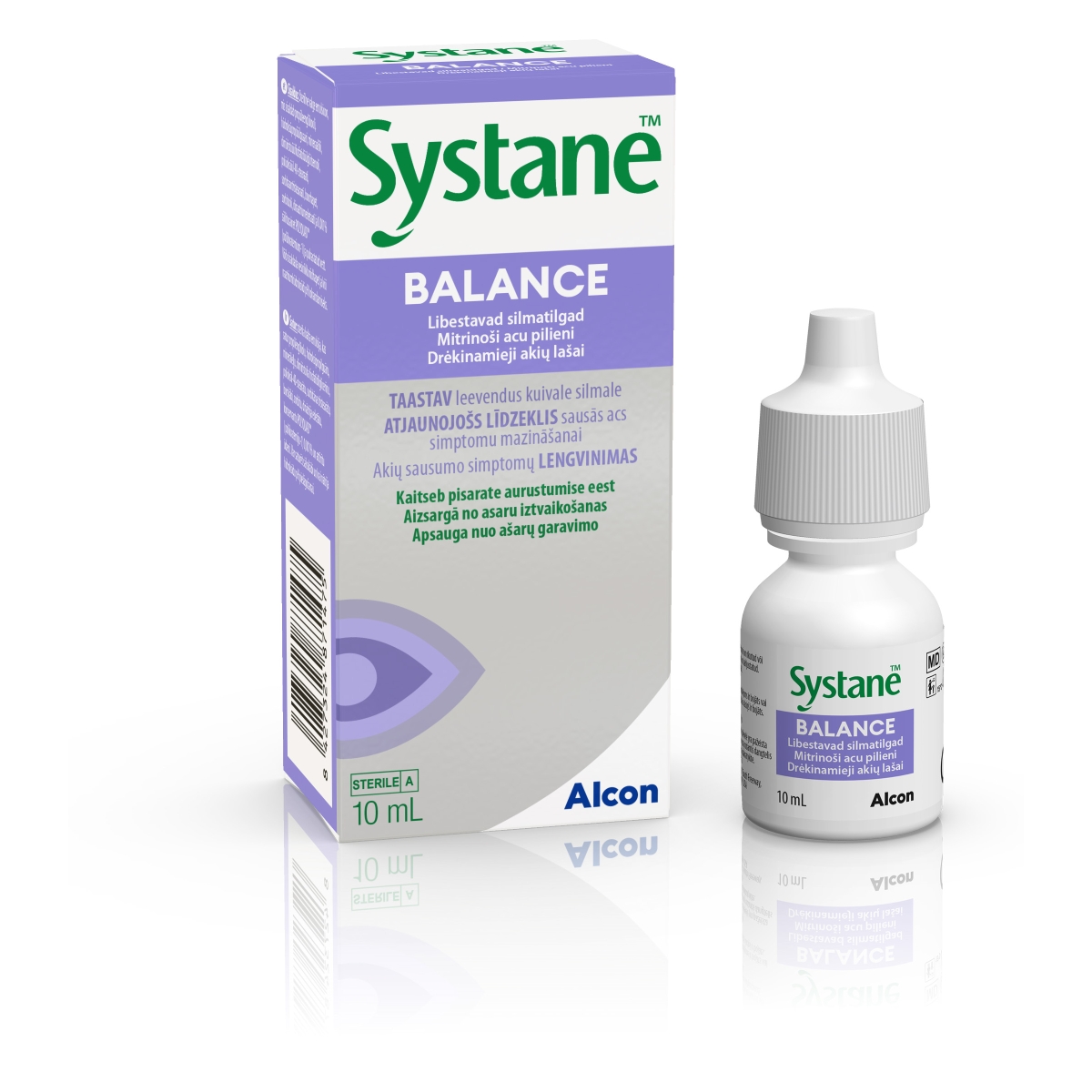 SYSTANE® Balance mitrinoši acu pilieni, 10 ml - Produkta attēls