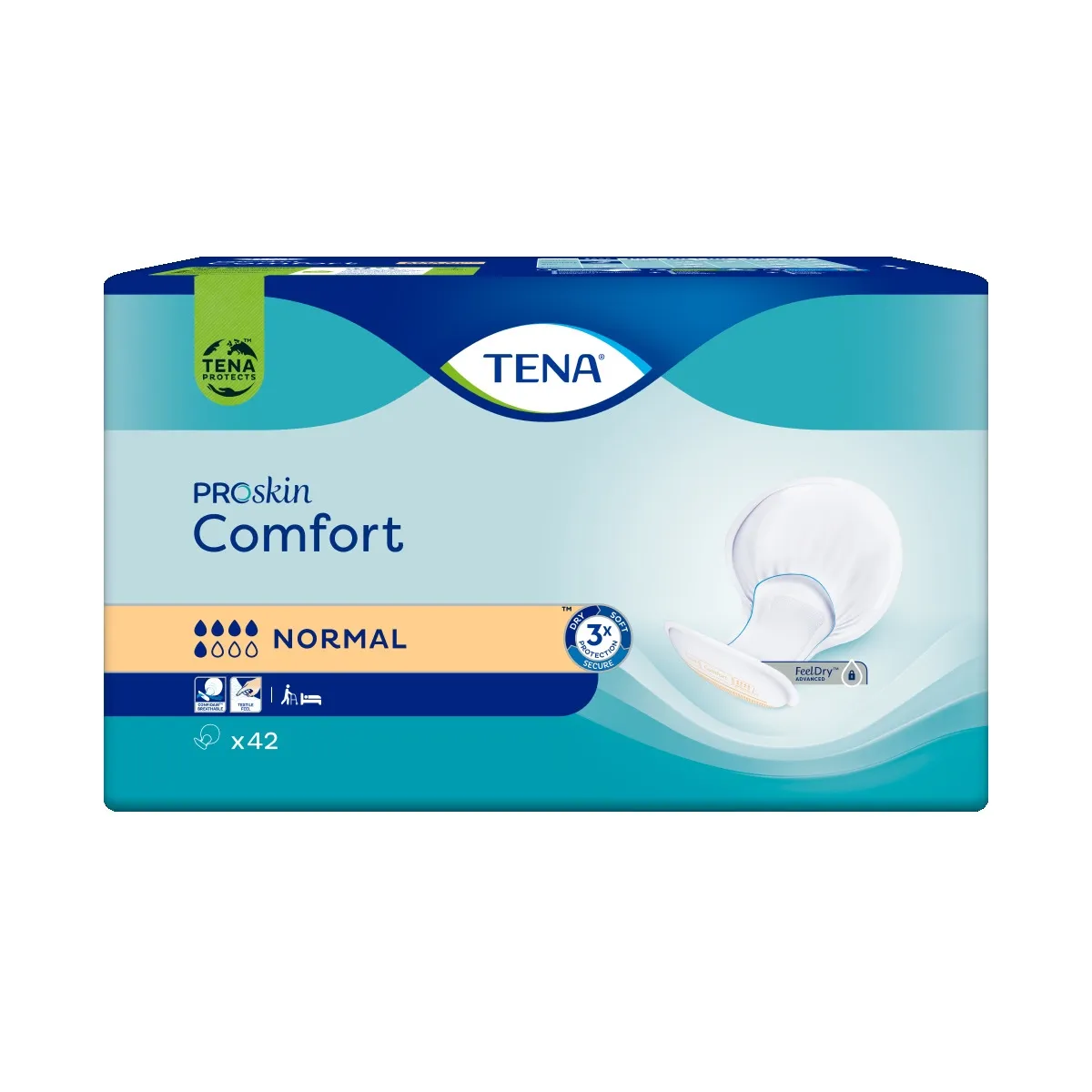 TENA Comfort Normal uzsūcošās paketes, 42 gab. - Produkta attēls