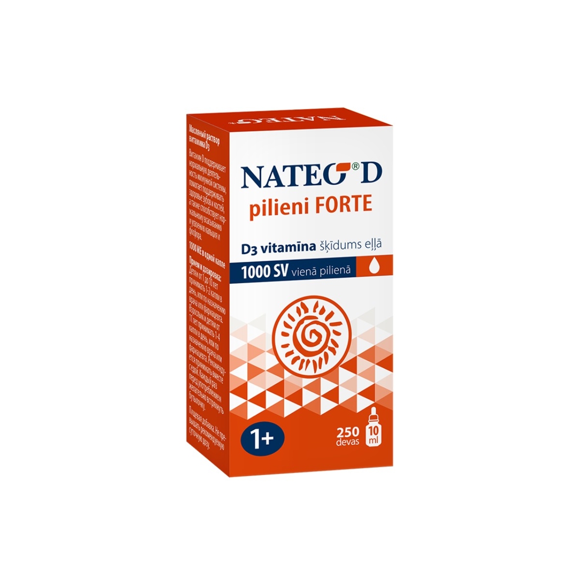 NATEO D Forte pilieni, 10 ml - Produkta attēls 1