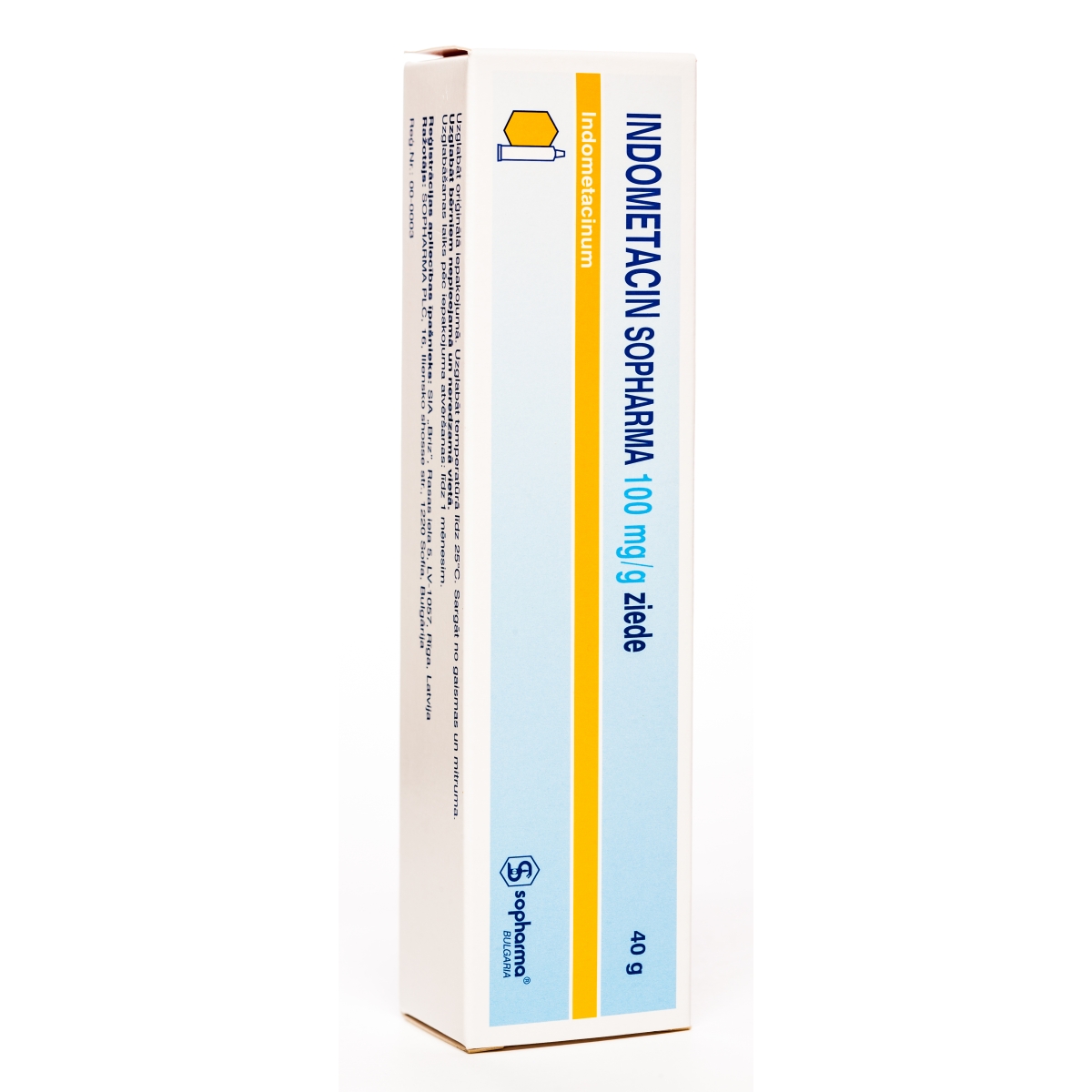 INDOMETHACIN SOPHARMA 10% ZIEDE 40G - Produkta attēls