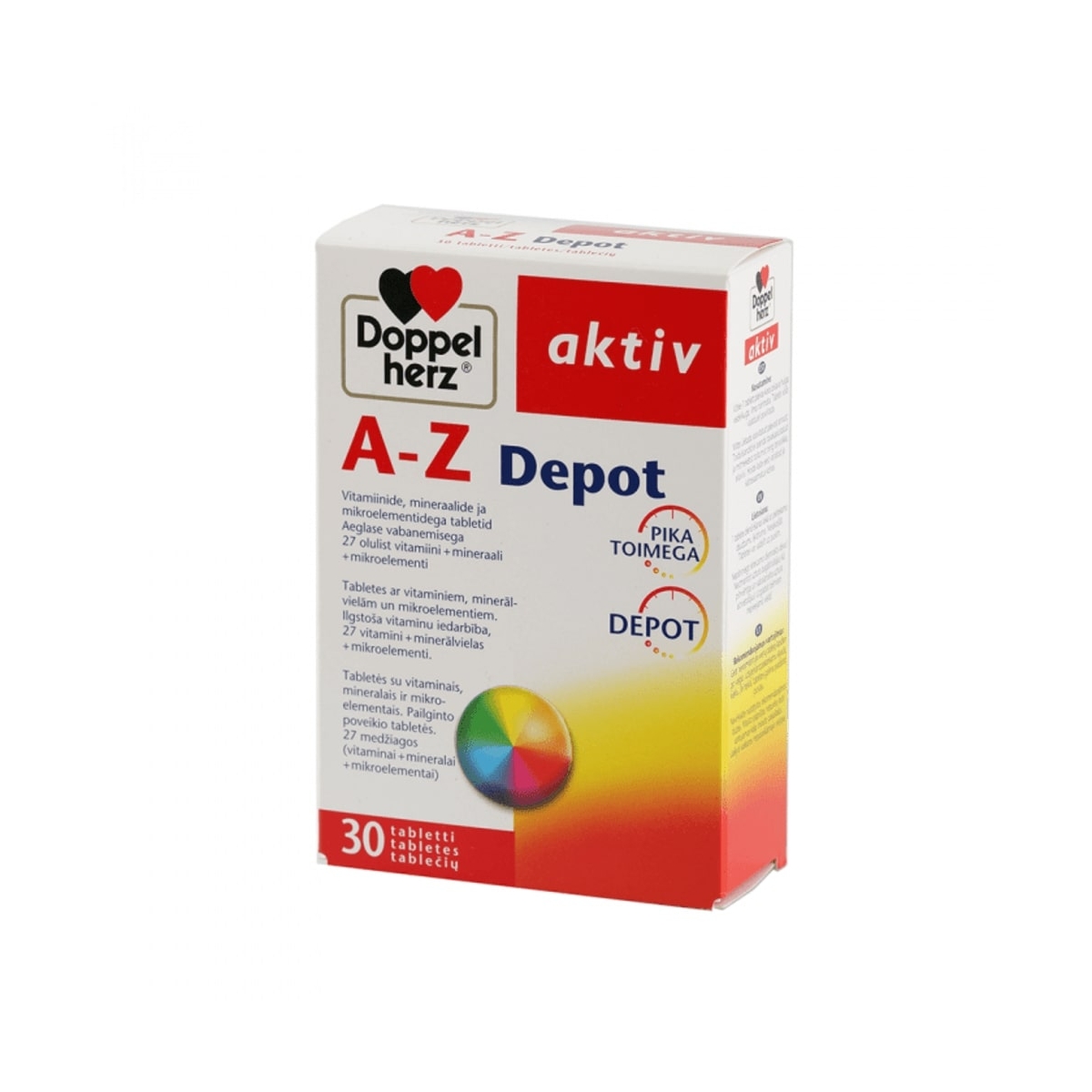 DOPPELHERZ® aktiv A-Z Depot tabletes, 30 gab - Produkta attēls