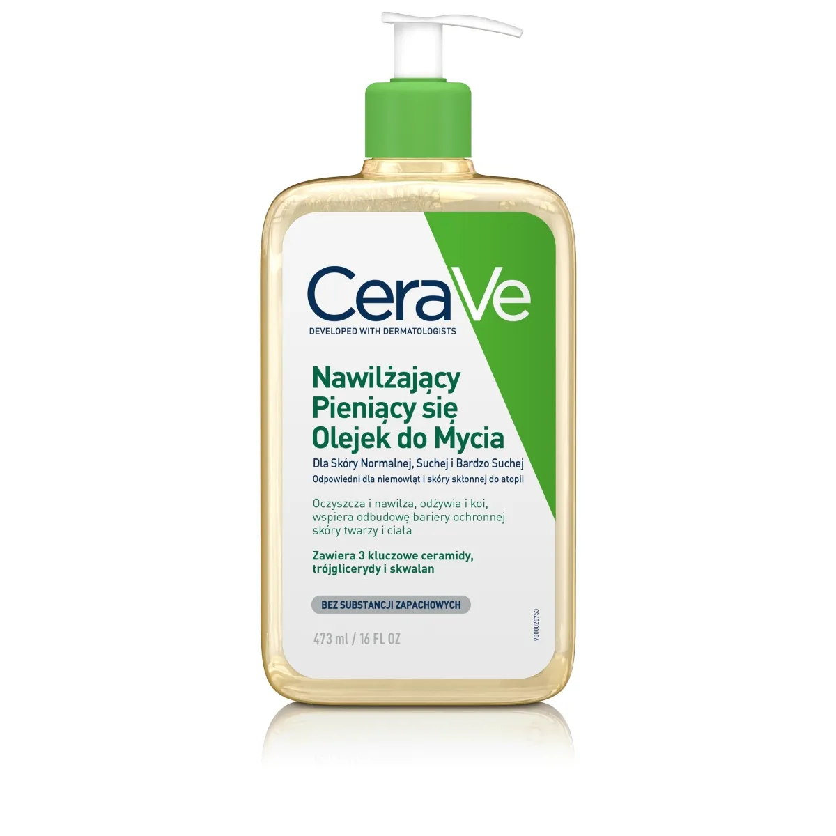 CERAVE putojoša eļļa normālai, sausai un ļoti sausai ādai, 473 ml - Produkta attēls