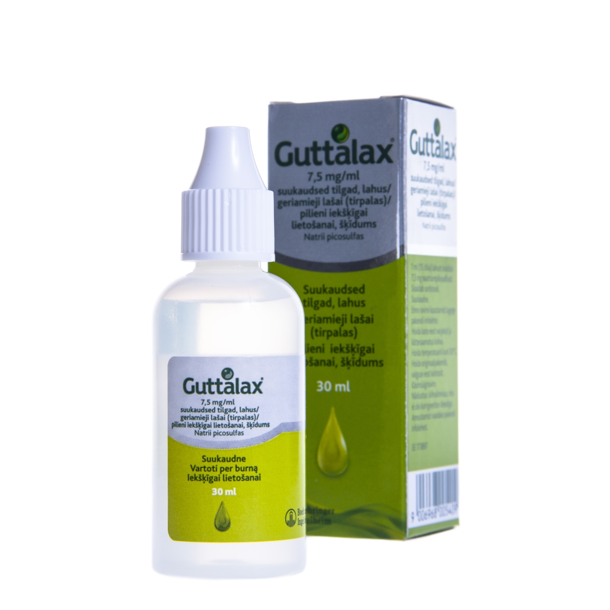GUTTALAX 7.5MG/ML PILIENI 30ML - Produkta attēls 1