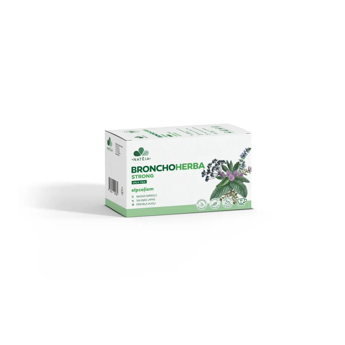 NATĒJA Bronchoherba Strong, N20 - Produkta attēls