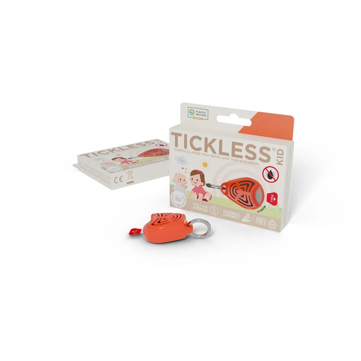 Tickless Kid ultraskaņas repelenta ierīce, oranža - Produkta attēls