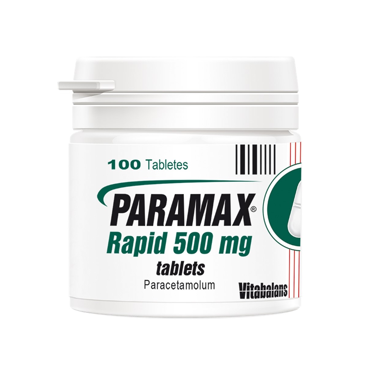 PARAMAX Rapid 500mg tabletes, 100 gab. - Produkta attēls