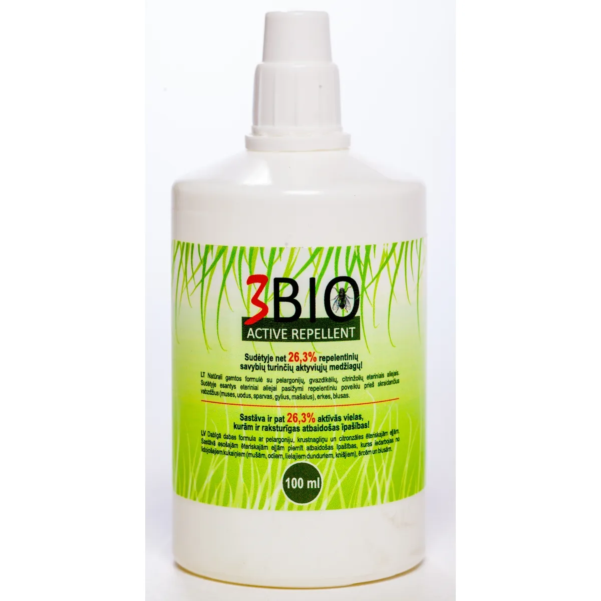 3BIO ACTIVE REPELLENT 100ML - Produkta attēls