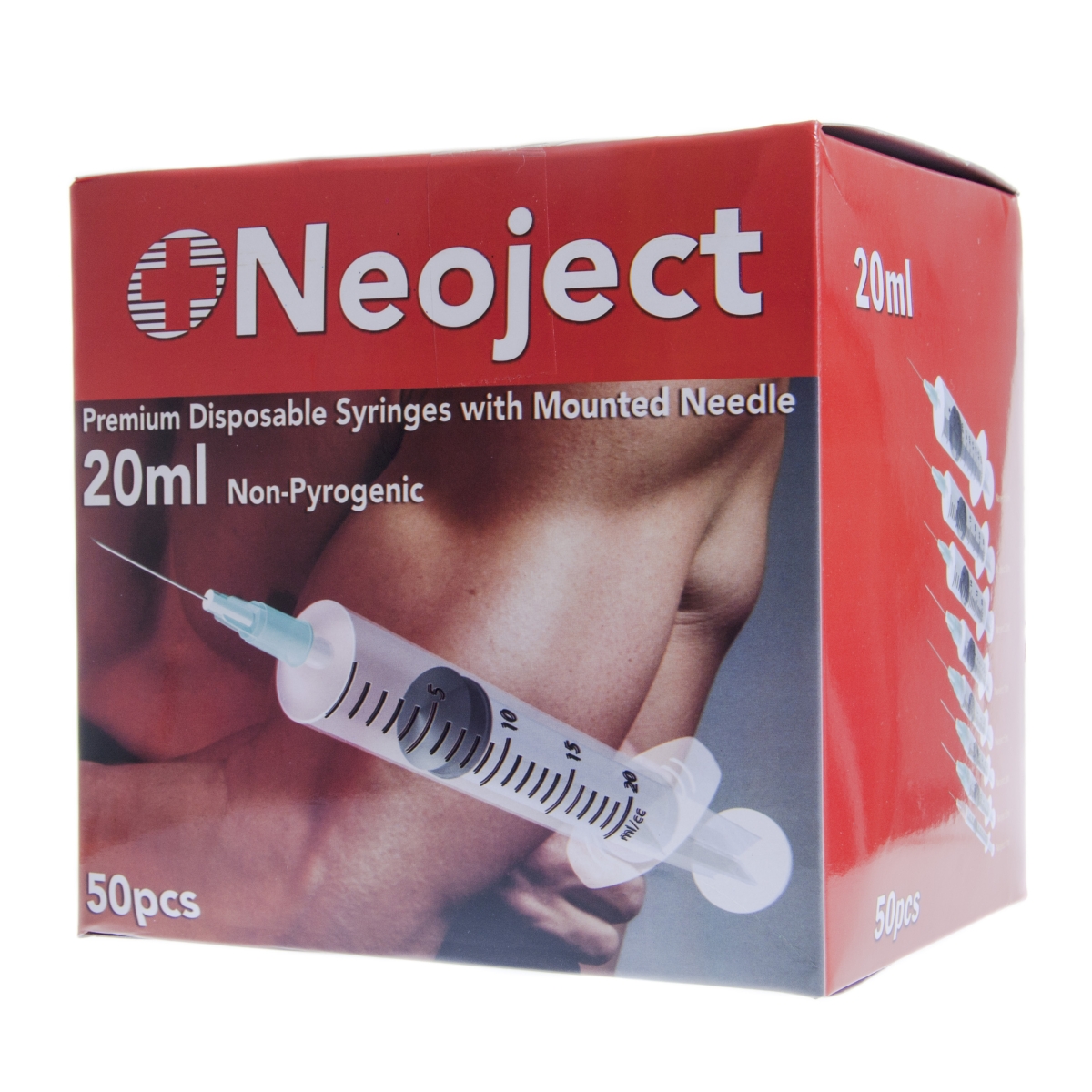 NEOJECT syringe 20 ml + adata 21 g, 50 gab. - Produkta attēls