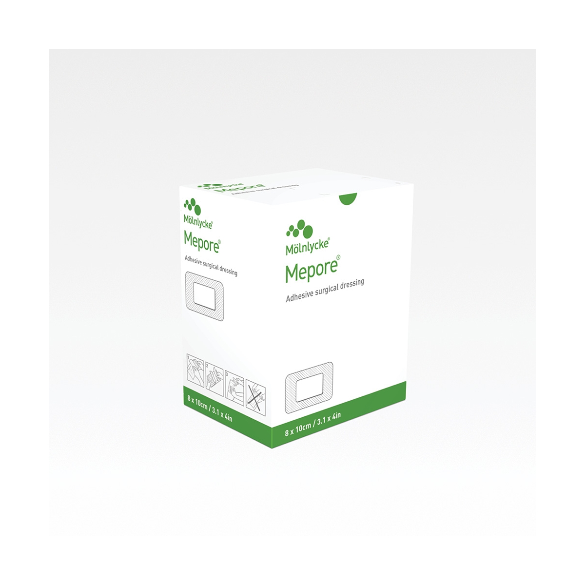 MEPORE Sterili plāksteri 8 x 10cm, 50 gab. - Produkta attēls