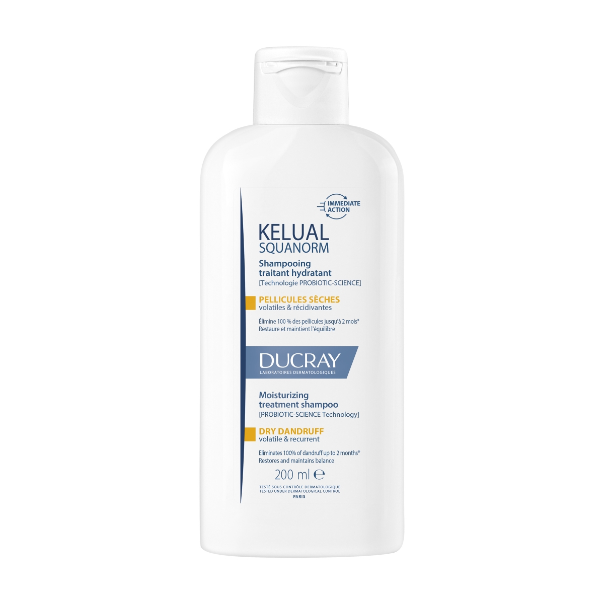 DUCRAY Kelual Squanorm šampūns sausām blaugznām, 200 ml - Produkta attēls