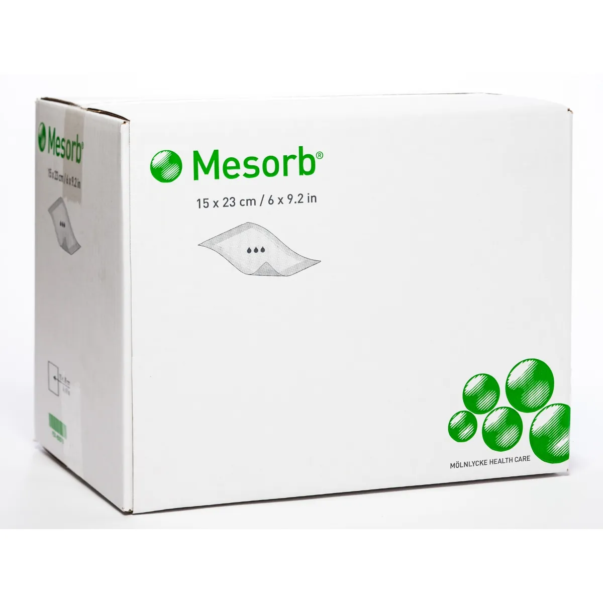 MESORB absorbējošs pārsējs 15 x 23 cm, 50 gab - Produkta attēls