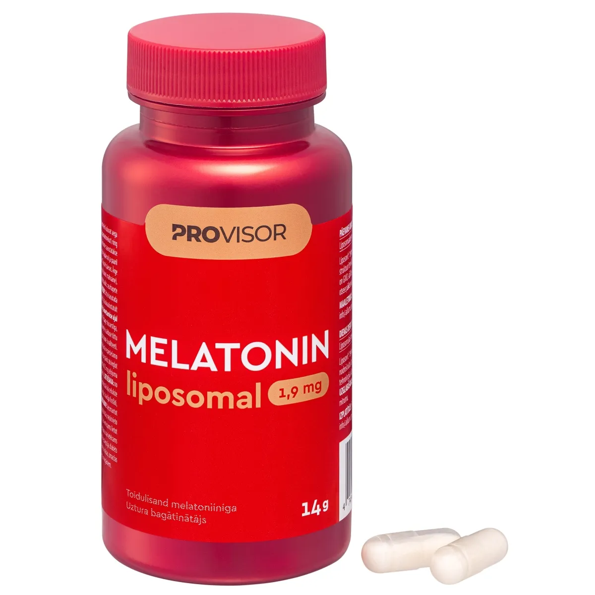 PROVISOR Liposomal Melatonin 1,9 mg kapsulas, 30 gab - Produkta attēls