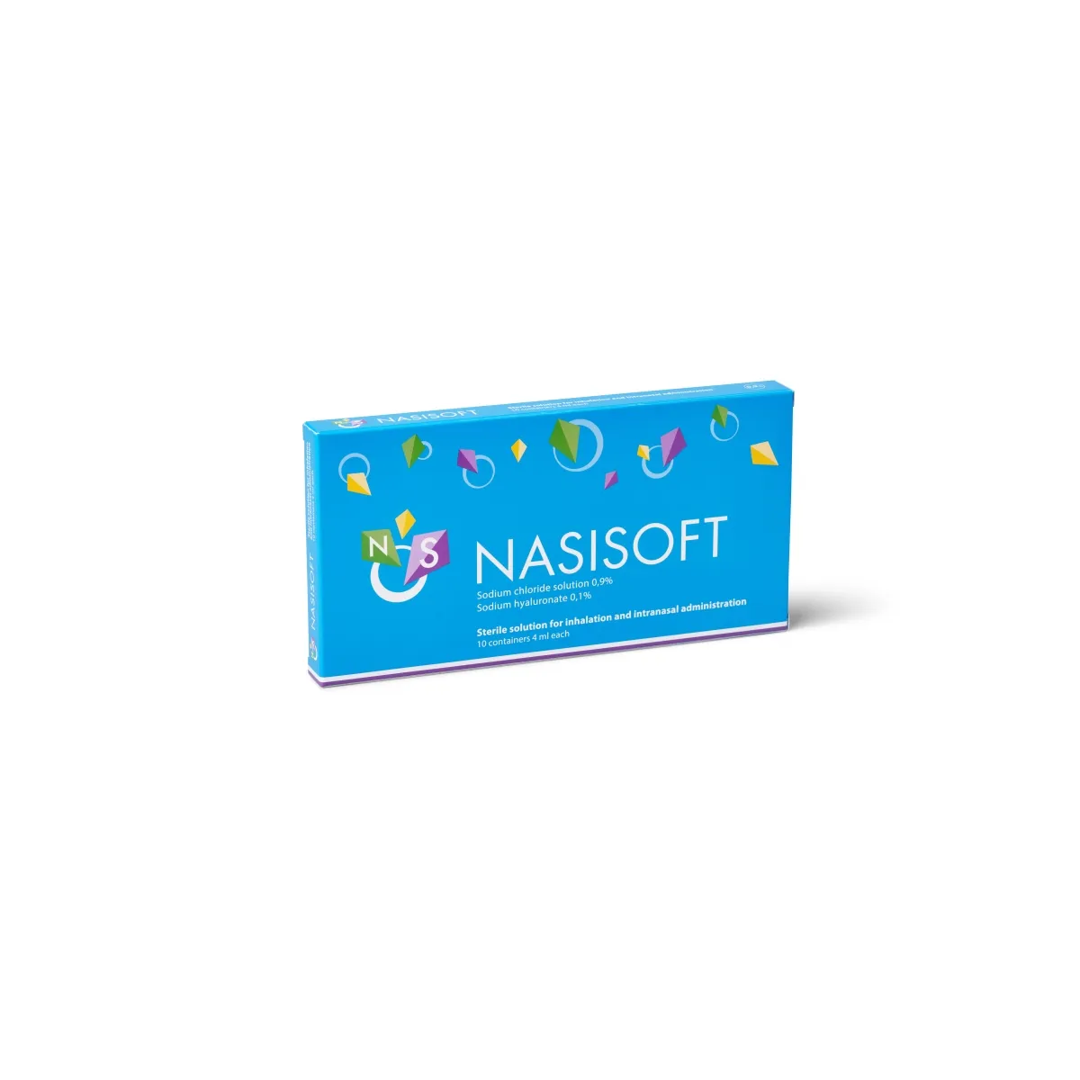 NASISOFT sterils šķīdums inhalācijām un intranazālai lietošanai, 10*4 - Produkta attēls
