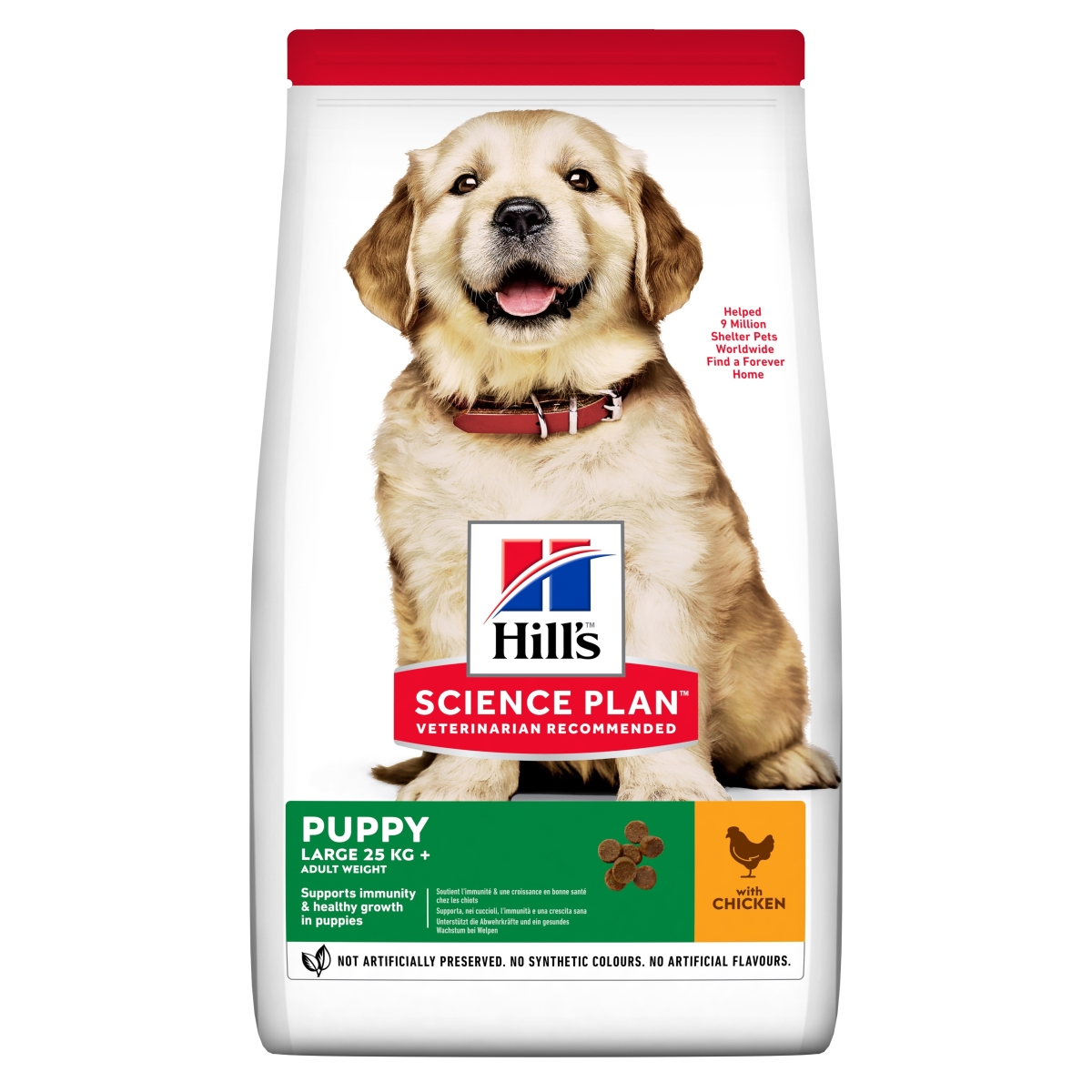 Hills kucēnu sausā barība lielām šķirnēm vista 2,5kg - Produkta attēls