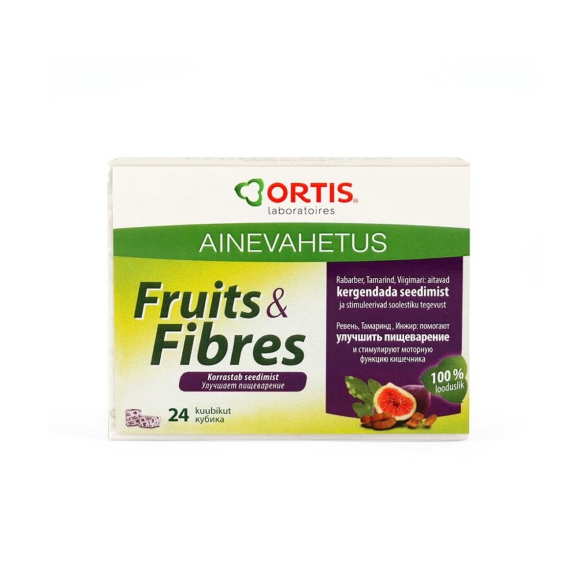 ORTIS Fruits & Fibres kubiņi, 24 gab. - Produkta attēls