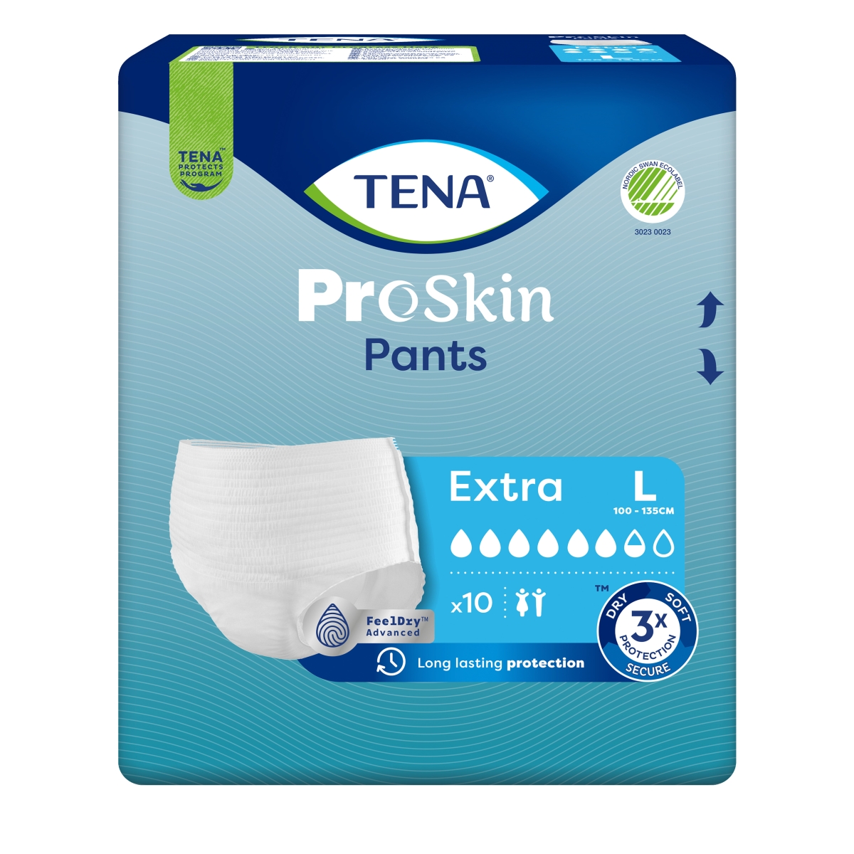 TENA Pants Extra biksītes L izmērs, 10 gab. - Produkta attēls
