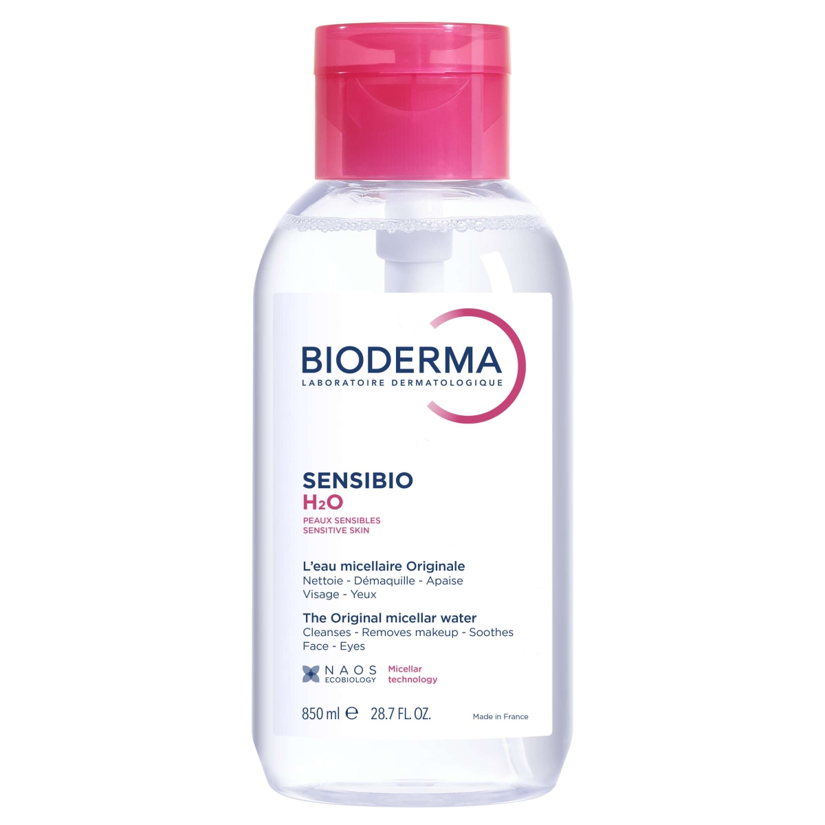 BIODERMA Sensibio H2O micelārais ūdens, 850 ml - Produkta attēls