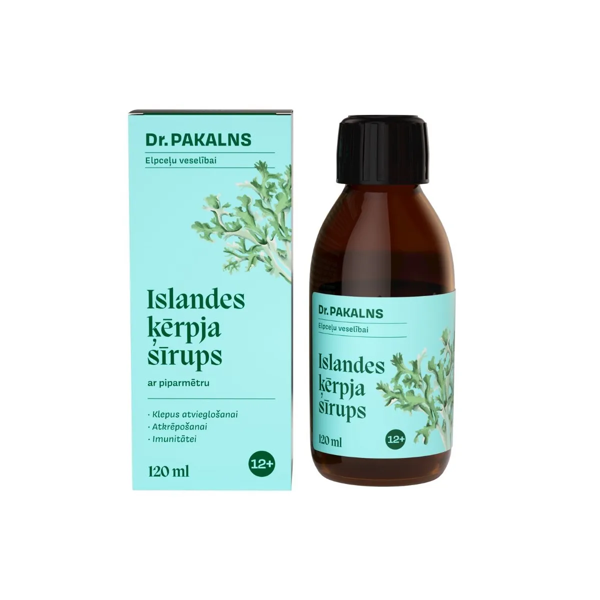 DR.PAKALNS Islandes ķērpja sīrups, 120 ml - Produkta attēls