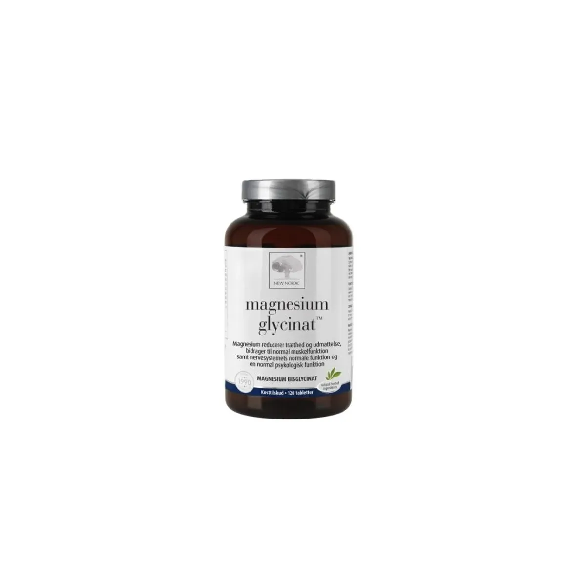 NEW NORDIC Magnesium Glycinat tabletes, 120 gab - Produkta attēls