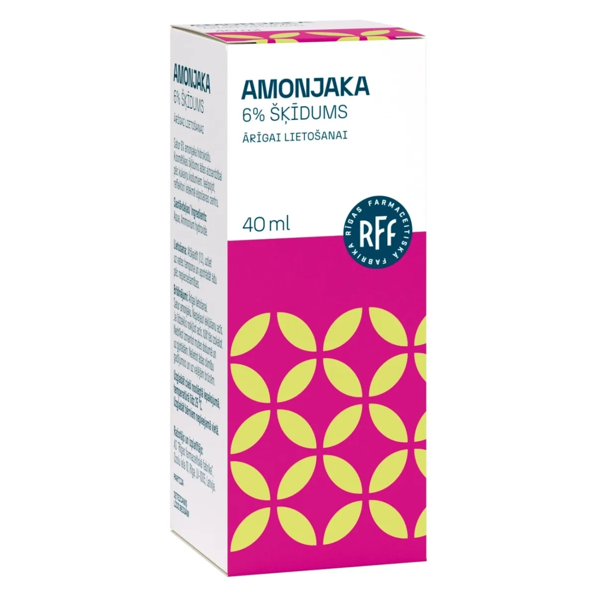 RFF Amonjaka šķīdums 6%, 40 ml - Produkta attēls