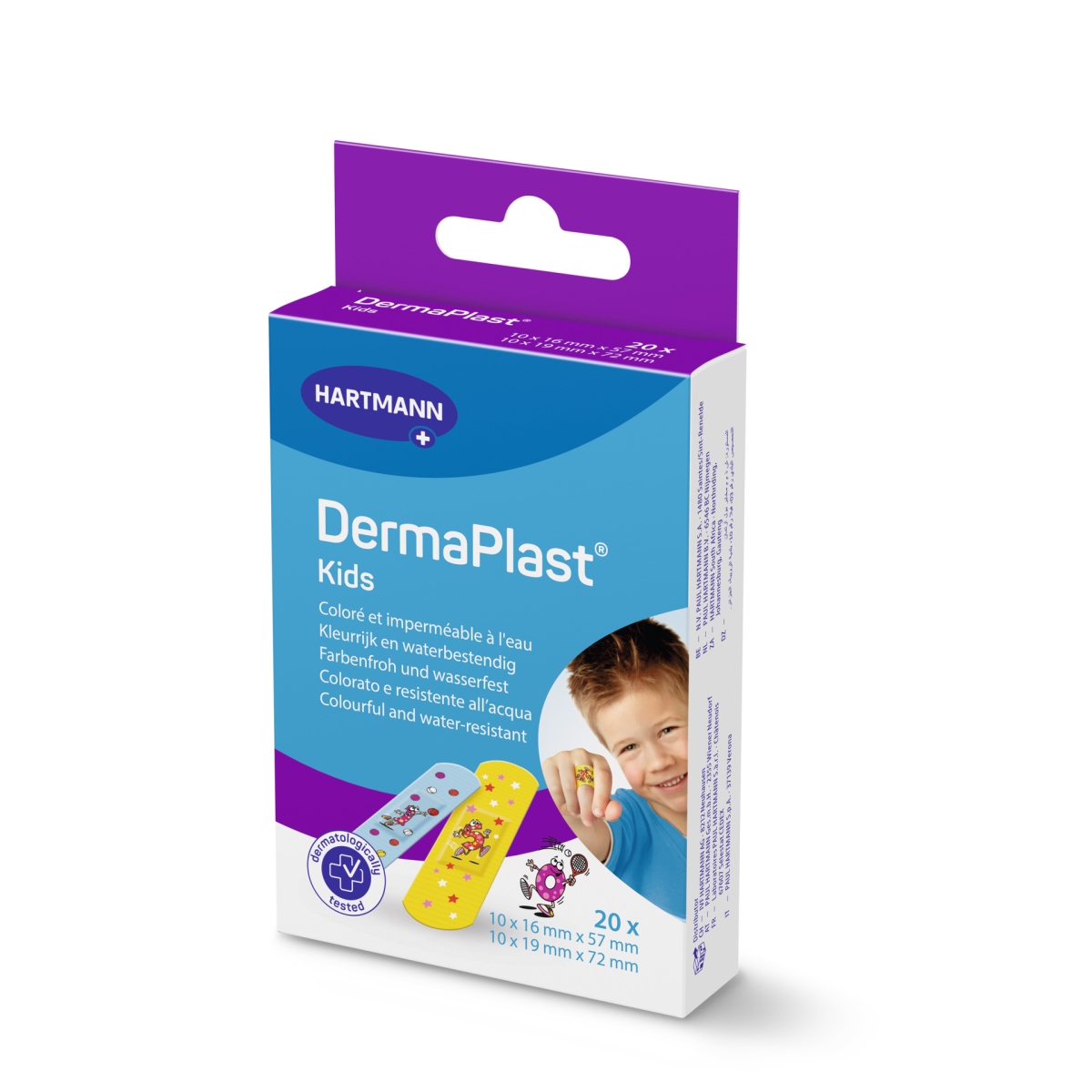 DERMAPLAST Kids plāksteri (2 izm.), 20 gab. - Produkta attēls