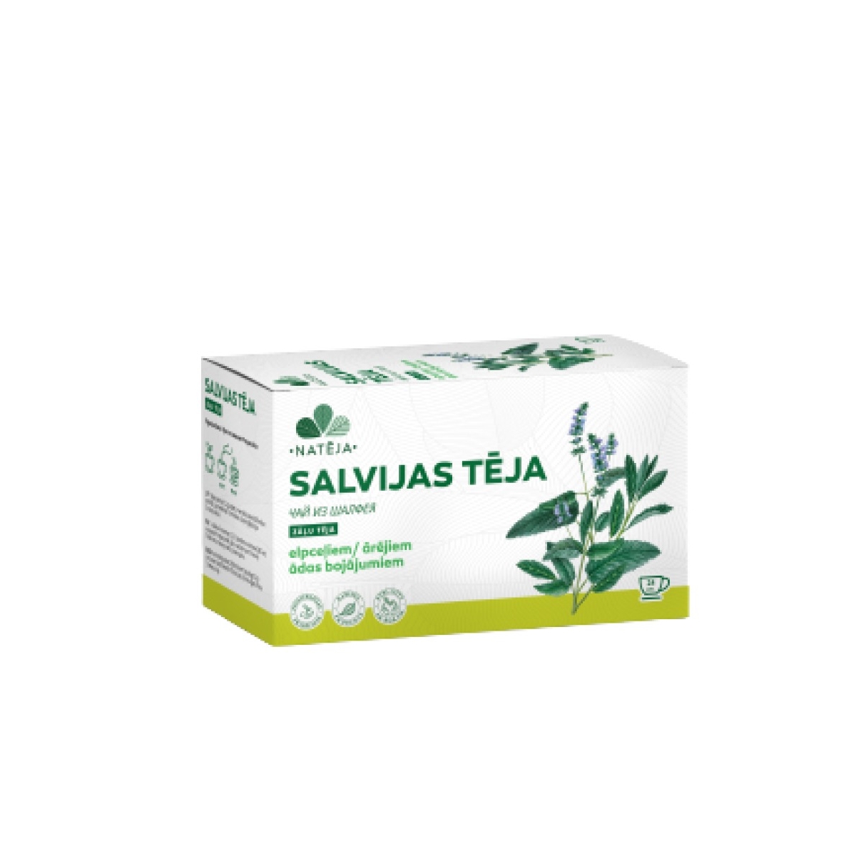 NATĒJA Salvija lapu tēja paciņās, N24 - Produkta attēls