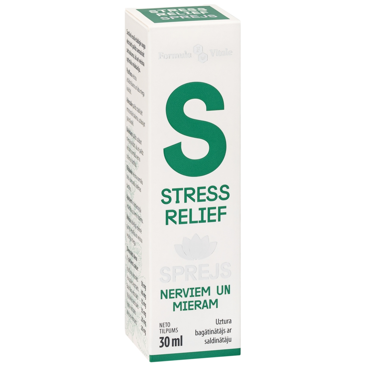 FORMULA VITALE Stress Relief sprejs, 30ml - Produkta attēls
