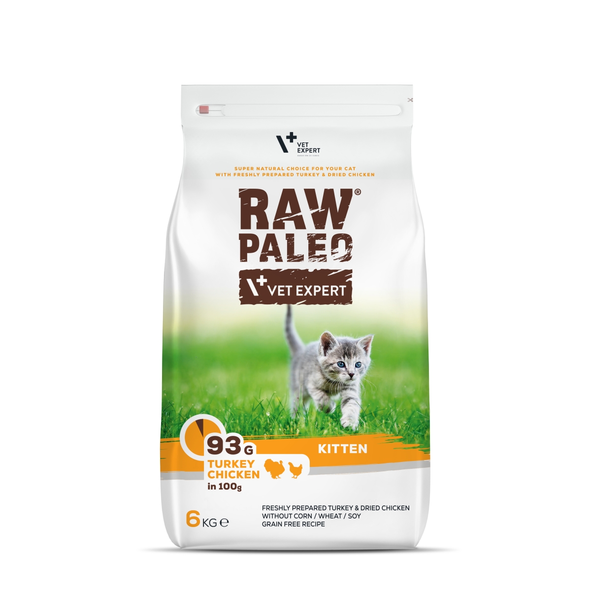 RAW PALEO KAĶĒNU SAUSĀ B TĪTARS/VISTA 6KG - Produkta attēls