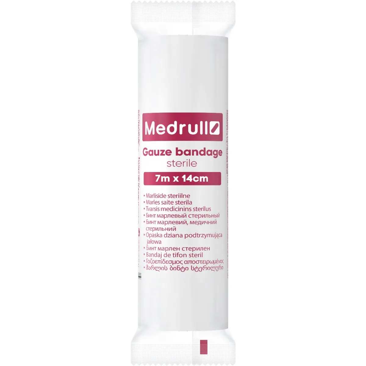 MEDRULL Saite marles sterila, 7 m x 14 cm - Produkta attēls