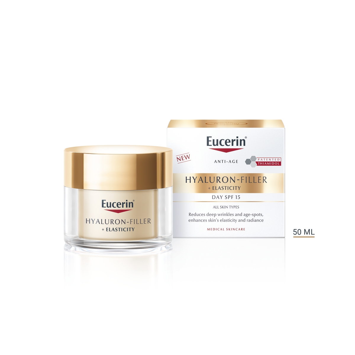 EUCERIN Hyaluron-Filler + Elasticity dienas krēms, 50 ml - Produkta attēls